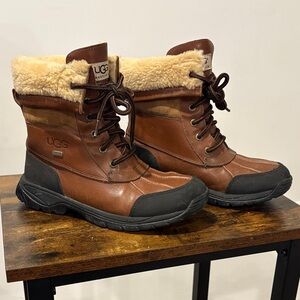UGG Butte II Coldweather Chestnut and Black Boots